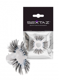 Эластичное эрекционное кольцо с черными «ресничками» - Sextaz - в Тюмени купить с доставкой