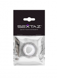 Эластичное эрекционное кольцо с длинными черными «ресничками» - Sextaz - в Тюмени купить с доставкой
