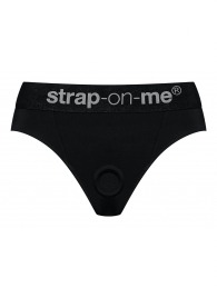 Черные трусики для насадок Heroine Lingerie Harness - size XL - Strap-on-me - купить с доставкой в Тюмени