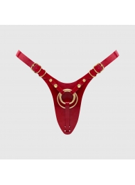 Красный пояс для фиксации насадок Strap-On-Me Leatherette Harness Fabulous - Strap-on-me - купить с доставкой в Тюмени