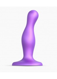 Фиолетовая насадка Strap-On-Me Dildo Plug Curvy size S - Strap-on-me - купить с доставкой в Тюмени