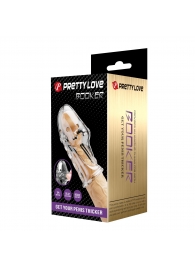 Прозрачная насадка на пенис Booker - 8 см. - Baile - в Тюмени купить с доставкой