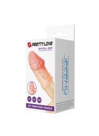 Телесная насадка на пенис Booker - 8 см. - Baile - в Тюмени купить с доставкой