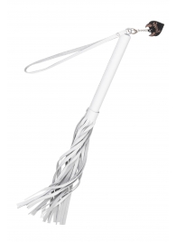 Белая кожаная плеть - 50 см. - Pecado - купить с доставкой в Тюмени