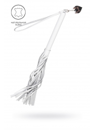 Белая кожаная плеть - 50 см. - Pecado - купить с доставкой в Тюмени