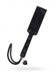 Черный кожаный пэддл - 32 см. - Pecado - купить с доставкой в Тюмени