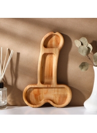 Деревянное блюдо для подачи в форме члена (25 х 16,5 х 1,7 см) - Сима-Ленд - купить с доставкой в Тюмени