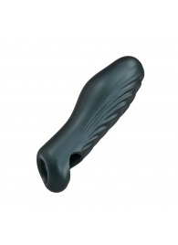 Серая силиконовая насадка на пенис с подхватом Manwan Ryzer - Manwan - в Тюмени купить с доставкой