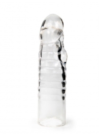 Прозрачная закрытая насадка на член - 15 см. - Sex Expert - в Тюмени купить с доставкой