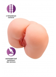 Реалистичный мастурбатор-попка с 2 любовными входами - No Name - в Тюмени купить с доставкой