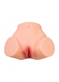 Телесный реалистичный мастурбатор-полуторс с 2 любовными входами - No Name - в Тюмени купить с доставкой