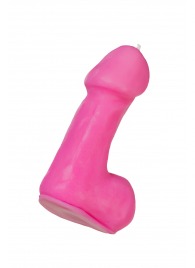 Розовая свеча в форме пениса - 47 гр. - Pecado - купить с доставкой в Тюмени