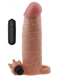 Реалистичная насадка на пенис с вибропулей - 17,8 см. - Lovetoy - в Тюмени купить с доставкой