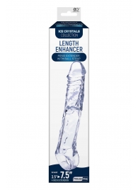 Прозрачная насадка-удлинитель Length Enhancer с подхватом - 22,3 см. - NMC - в Тюмени купить с доставкой