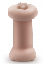 Телесный люминесцентный двусторонний мастурбатор Tasha - Blush Novelties - в Тюмени купить с доставкой