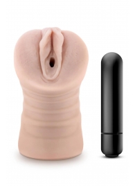Телесный мастурбатор-вагина Ayumi с вибрацией - Blush Novelties - в Тюмени купить с доставкой