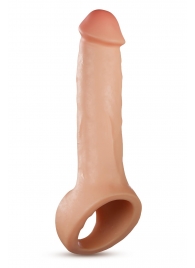 Телесная насадка-удлинитель Thrive 8.75 Inch Realistic Penis Extender Sleeve - 22,2 см. - Blush Novelties - в Тюмени купить с доставкой