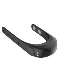 Черное эрекционное виброкольцо на ремешках - Boys of Toys - в Тюмени купить с доставкой