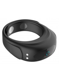 Черное эрекционное виброкольцо на ремешках - Boys of Toys - в Тюмени купить с доставкой