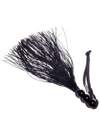 Черная силиконовая плетка - 25,4 см. - Boys of Toys - купить с доставкой в Тюмени