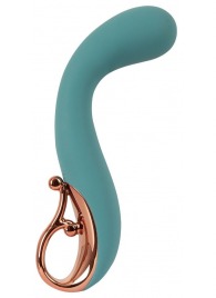 Бирюзовый вибратор для точки G The Magician G-Spot Vibrator - 19 см. - Orion