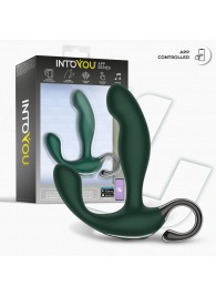 Зеленый вибромассажёр простаты Greeny - 12,8 см. - Intoyou - в Тюмени купить с доставкой