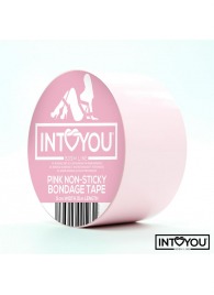 Розовый скотч для фиксации Non-Sticky Bondage Tape - 15 м. - Intoyou - купить с доставкой в Тюмени