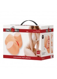 Телесный мастурбатор Liora с 2 любовными тоннелями - Baile - в Тюмени купить с доставкой