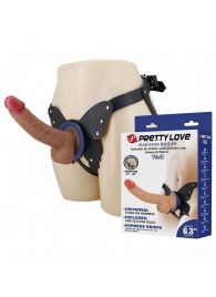 Поясной страпон Wells: трусики в форме бабочки и фаллоимитатор-насадка - Baile - купить с доставкой в Тюмени