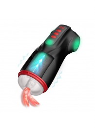 Интерактивный мастурбатор Raven с вакуумом, вибрацией и подсветкой - Shots Media BV - в Тюмени купить с доставкой