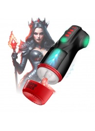 Интерактивный мастурбатор Raven с вакуумом, вибрацией и подсветкой - Shots Media BV - в Тюмени купить с доставкой