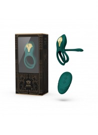 Зеленое эрекционное виброкольцо Bayek с пультом ДУ - Zalo - в Тюмени купить с доставкой