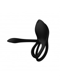 Черное эрекционное виброкольцо Bayek с пультом ДУ - Zalo - в Тюмени купить с доставкой