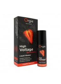Жидкий вибратор Orgie High Voltage Strawberry - 15 мл. - ORGIE - купить с доставкой в Тюмени