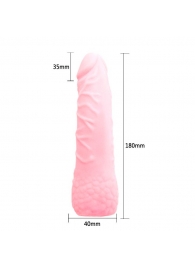Удлиняющая насадка на пенис с расширением в основании - 18 см. - Baile - в Тюмени купить с доставкой