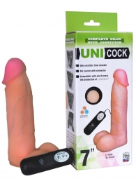 Фаллическая насадка Харнесс UNICOCK 7  с вибрацией - 19 см. - LOVETOY (А-Полимер) - купить с доставкой в Тюмени