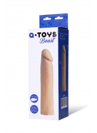 Реалистичная насадка с ярко выраженной головкой - 16,5 см. - A-toys - в Тюмени купить с доставкой Реалистичная насадка с ярко выраженной головкой - 16,5 см. - A-toys - в Тюмени купить с доставкой