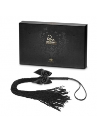 Чёрная плётка Lilly Whip Bijoux - Bijoux Indiscrets - купить с доставкой в Тюмени