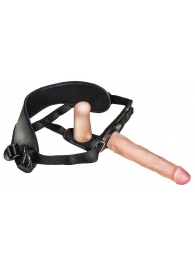Женский страпон с вагинальной пробкой Woman Strap - 18 см. - LOVETOY (А-Полимер) - купить с доставкой в Тюмени