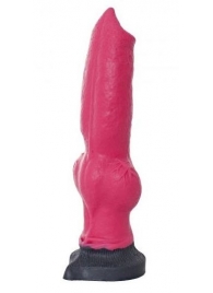 Розовый фаллоимитатор собаки  Акита  - 25 см. - Erasexa - купить с доставкой в Тюмени