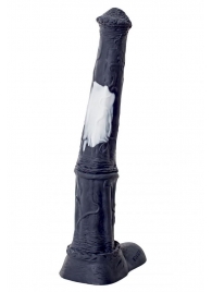 Чёрный фаллоимитатор мустанга - 42 см. - Erasexa - купить с доставкой в Тюмени