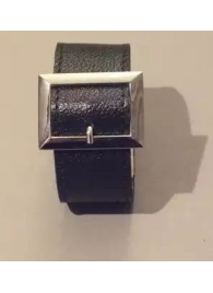 Чёрный браслет с квадратной пряжкой - Подиум - купить с доставкой в Тюмени