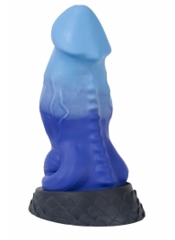 Синий фаллоимитатор  Ночная Фурия Large+  - 26 см. - Erasexa