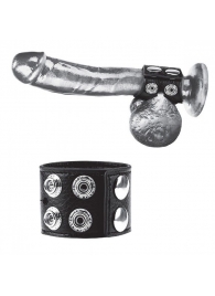 Ремень на член и мошонку 1.5  Cock Ring With Ball Strap - BlueLine - купить с доставкой в Тюмени