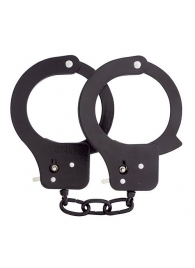 Чёрные наручники из листового металла BONDX METAL CUFFS BLACK - Dream Toys - купить с доставкой в Тюмени