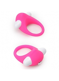 Розовое эрекционное кольцо LIT-UP SILICONE STIMU RING 6 - Dream Toys - в Тюмени купить с доставкой