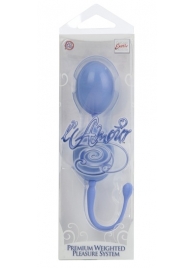 Голубые каплевидные вагинальные шарики L amour Premium Weighted Pleasure System - California Exotic Novelties