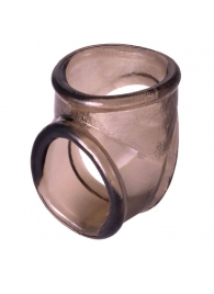 Дымчатое эрекционное кольцо с фиксацией мошонки - ToyFa - в Тюмени купить с доставкой