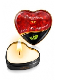 Массажная свеча с нейтральным ароматом Bougie Massage Candle - 35 мл. - Plaisir Secret - купить с доставкой в Тюмени