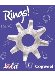 Прозрачное эрекционное кольцо Rings Cogweel - Lola Games - в Тюмени купить с доставкой